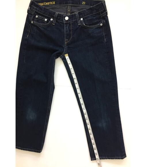 J. Crew Matchstick Denim Cropped Jeans Indigo Size 27 - Picture 4 of 8
